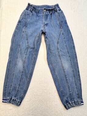 Levi's Kids Jeans Vintage 90s Barrel Balloon Pants Scrunch Cuff Denim Blue Sz 10